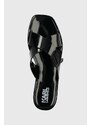 Šľapky Karl Lagerfeld JELLY III NFT dámske, čierna farba, KL80004N