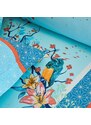 Blancheporte Bavlnená posteľná bielizeň Birdy s potlačou vtáčikov blankytná modrá 090