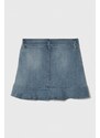 Dievčenská rifľová sukňa Guess mini, áčkový strih