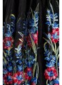 Belsira Retro šaty so širokou sukňou vyšívanou kvetmi
