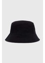 Bavlnený klobúk Levi's čierna farba, bavlnený