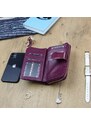 Dámska kožená peňaženka fialová - Gregorio Clodien fialová