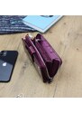 Dámska kožená peňaženka fialová - Gregorio Clodien fialová