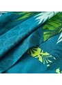 Blancheporte Posteľná bielizeň Cayenne z bavlny s potlačou palmových listov zelená 140