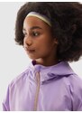 4F Dievčenská prechodná bunda - fialová