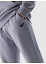4F Chlapčenské teplákové nohavice typu jogger - svetlomodré