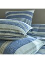 Blancheporte Ručne tkaný pléd alebo prikrývka, pruhované modrá 150