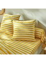 Blancheporte Pruhovaná posteľná bielizeň Romy, zn. Colombine, bavlna žltá 090