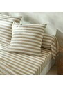 Blancheporte Pruhovaná posteľná bielizeň Romy, zn. Colombine, bavlna béžová 090