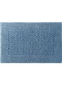 Blancheporte Jednofarebná kúpeľňová predložka s optickým vzorom zn. Colombine modrá džínsová 050