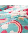 Blancheporte Detská posteľná bielizeň s potlačou Jednorožca, bio bavlna, eco-friendly modrá 143