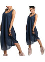 Fashionweek Nádherné módne letné bavlnené šaty BOHO ITALY TC665