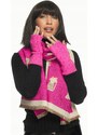 Fashionweek Teplé pletené rukavice s prímesou vlny MITENKI KARR50