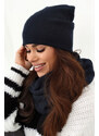 Fashionweek Dámska Súprava teplý pohodlný dámsky set dámska čiapka a šál cashmere touch S2468