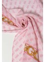 Šatka Guess NOELLE dámska, ružová farba, vzorovaná, AW5113 POL03
