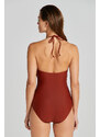 PLAVKY GANT SWIMSUIT SYRUP BROWN