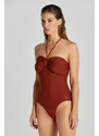 PLAVKY GANT SWIMSUIT SYRUP BROWN