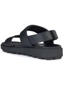 Kožené sandále Geox U SPHERICA EC6 pánske, čierna farba, U45GWC 00085 C9999