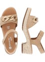 RIEKER Dámske sandále REMONTE D0N55-60 béžová S4