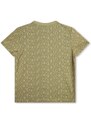 Detské bavlnené tričko Karl Lagerfeld zelená farba, vzorovaný