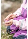 Detská nepremokavá bunda Didriksons PILVI KIDS JKT fialová farba