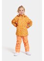 Detská nepremokavá bunda Didriksons NORMA KIDS PR JKT 3 oranžová farba