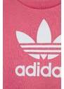 Tepláková súprava pre bábätká adidas Originals ružová farba
