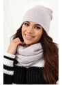 Fashionweek Dámska Súprava teplý pohodlný dámsky set dámska čiapka a šál cashmere touch S2468