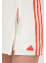 Sukňa adidas béžová farba, mini, rovný strih, IS0878