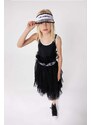 Detský šilt Karl Lagerfeld čierna farba, vzorovaná