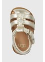 Detské sandále UGG I KOLDING METALLIC zlatá farba