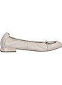 Dámské baleríny se stříbrným detailem na špici Caprice 9-22106-42 béžová