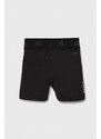 Detské krátke nohavice adidas čierna farba, s potlačou