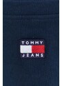 Bavlnené šortky Tommy Jeans tmavomodrá farba, DM0DM18479