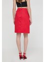 Sukňa Pinko červená farba, mini, áčkový strih, 103081.A1L2