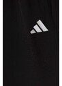 Detské tepláky adidas čierna farba, jednofarebné