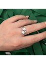 OLIVIE Strieborný opálový prsteň TY&JA 7759