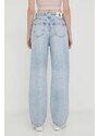 Rifle Calvin Klein Jeans dámske,vysoký pás,J20J223427