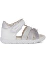 Detské sandále Geox SANDAL ALUL biela farba