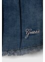 Detské rifľové krátke nohavice Guess jednofarebné, nastaviteľný pás