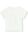 Detská bavlnená košeľa s dlhým rukávom Michael Kors biela farba