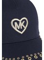 Detská baseballová čiapka Michael Kors tmavomodrá farba, s nášivkou