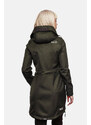 Dámska bunda s kapucňou Softshell Racquelle Marikoo - OLIVE