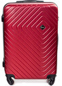 Rogal Červená sada 4 pevných plastových kufrov "Waves" - veľ. M, L, XL, XXL