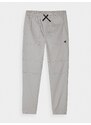 4F Chlapčenské casual nohavice - šedé
