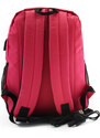 Ružový študentský zipsový batoh s USB portom Ilfirino