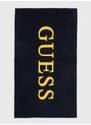 Bavlnený uterák Guess tmavomodrá farba, E4GZ04 SG00P