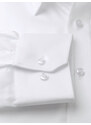 Willsoor Pánska elegantná biela klasická košeľa s golierom a skrytými gombíkmi 16593