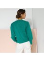 Blancheporte Ažurový sveter zelená 048