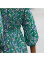 Blancheporte Dlhé šaty na gombíky s potlačou zelená/modrá 036
